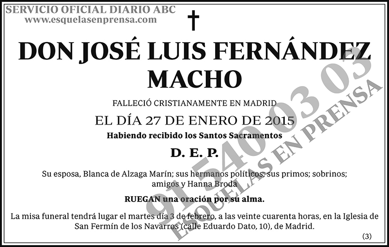 José Luis Fernández Macho